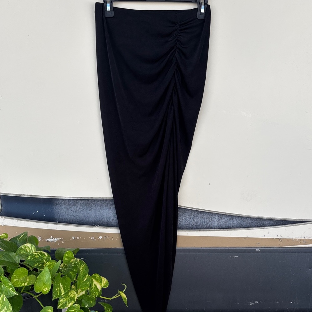 MARBLE Black Maxi Skirt